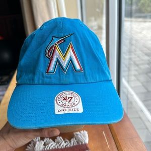 Miami Marlins Hat Club Vintage Glacier Blue by 47 Brand